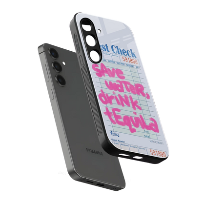 Tequila Tales sleek samsung galaxy s24 cover with tempered glass back and TPU edges