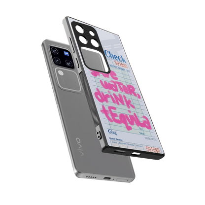 Tequila Tales sleekvivo v30 pro cover with tempered glass back and TPU edges
