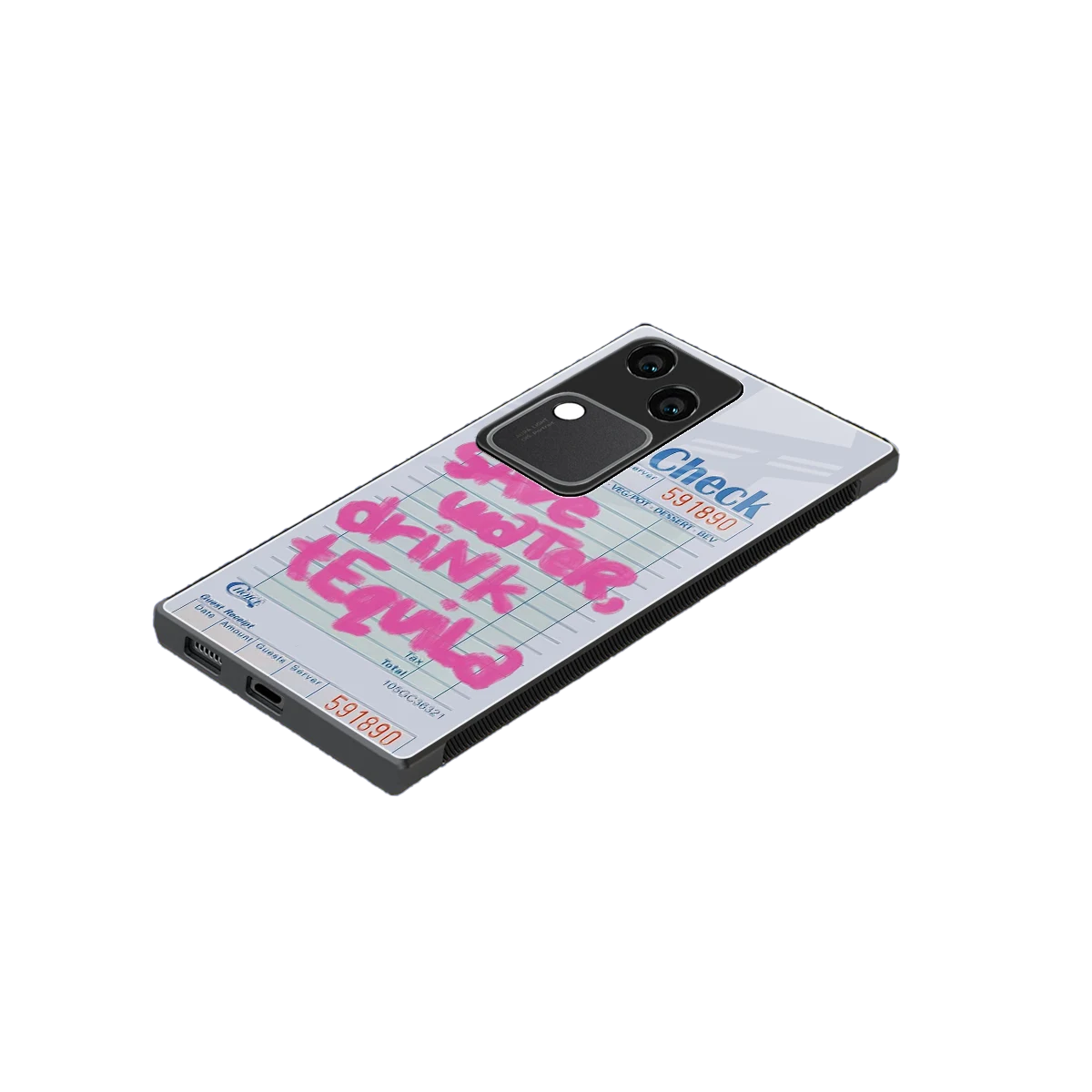 Tequila Tales stylish phone case for vivo v30 | glossy glass and slim fit