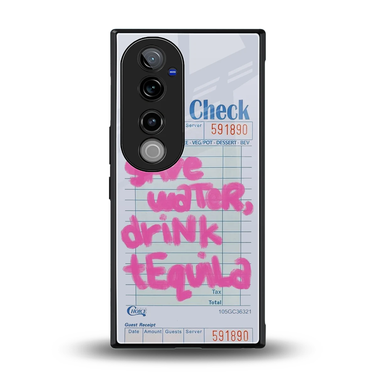 Tequila Tales back phone cover | glass case for vivo v40 pro