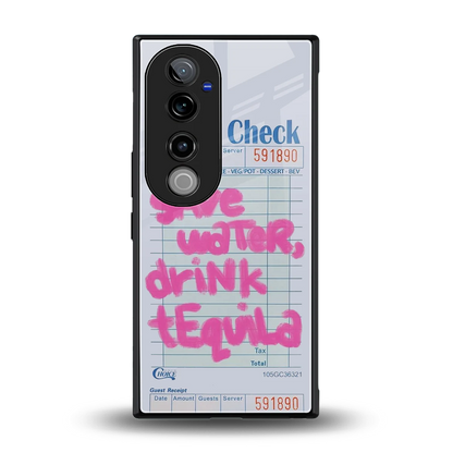 Tequila Tales back phone cover | glass case for vivo v40 pro