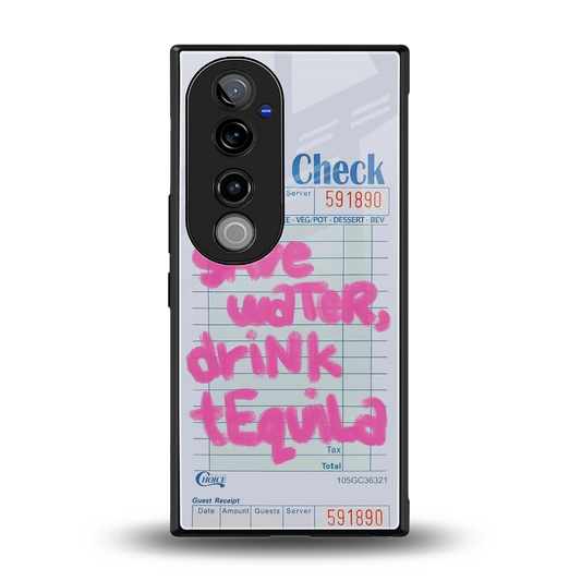 Tequila Tales back phone cover | glass case for vivo v40 pro