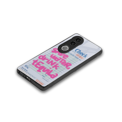Tequila Tales stylish phone case for vivo v50 | glossy glass and slim fit