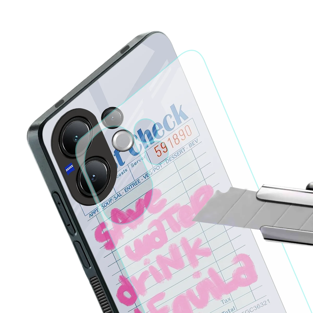 Tequila Tales stylish phone case for vivo v60 | glossy glass and slim fit