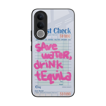 Tequila Tales back phone cover | glass case for vivo v70 fe