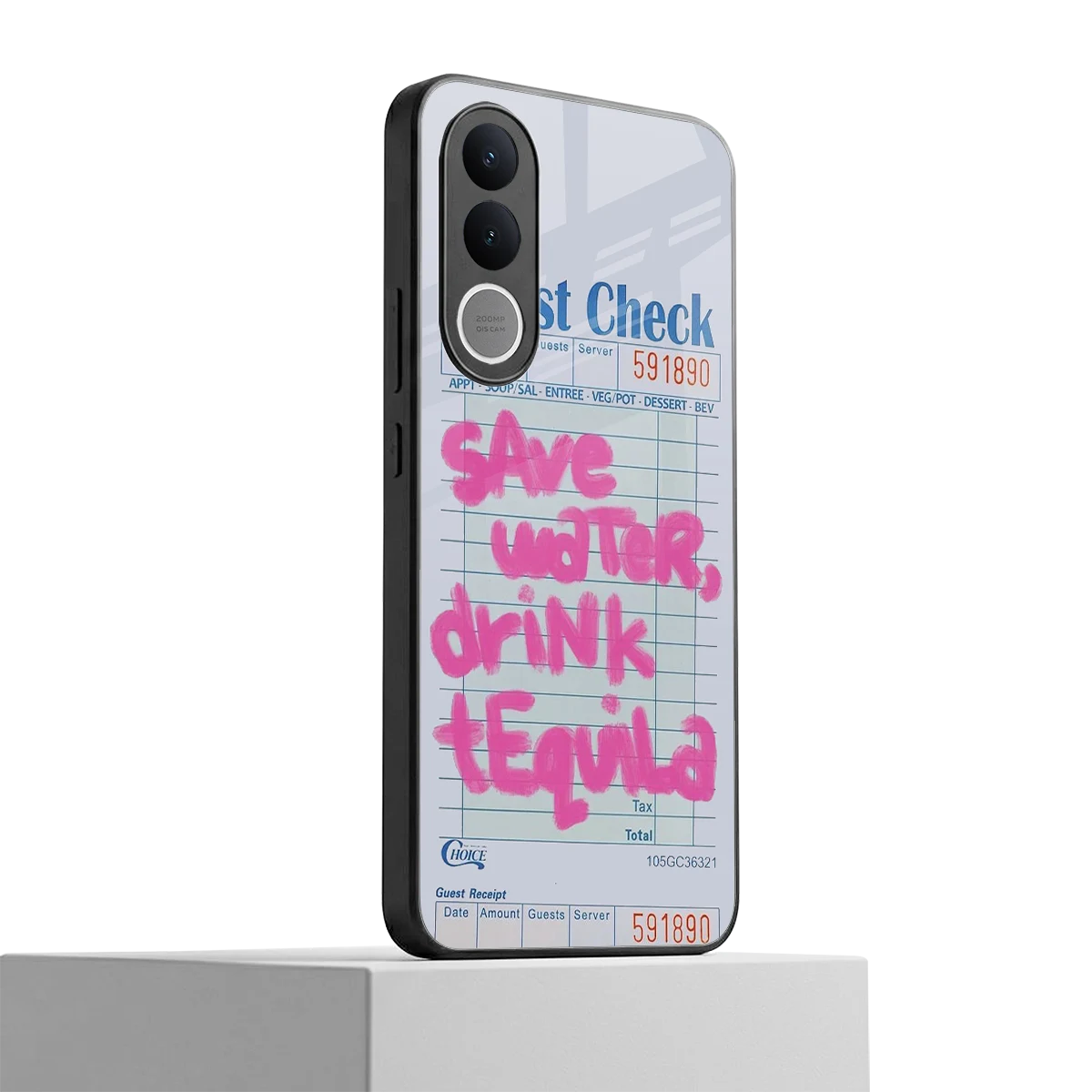 Tequila Tales vivo v70 fe mobile cover | shockproof glass phone case