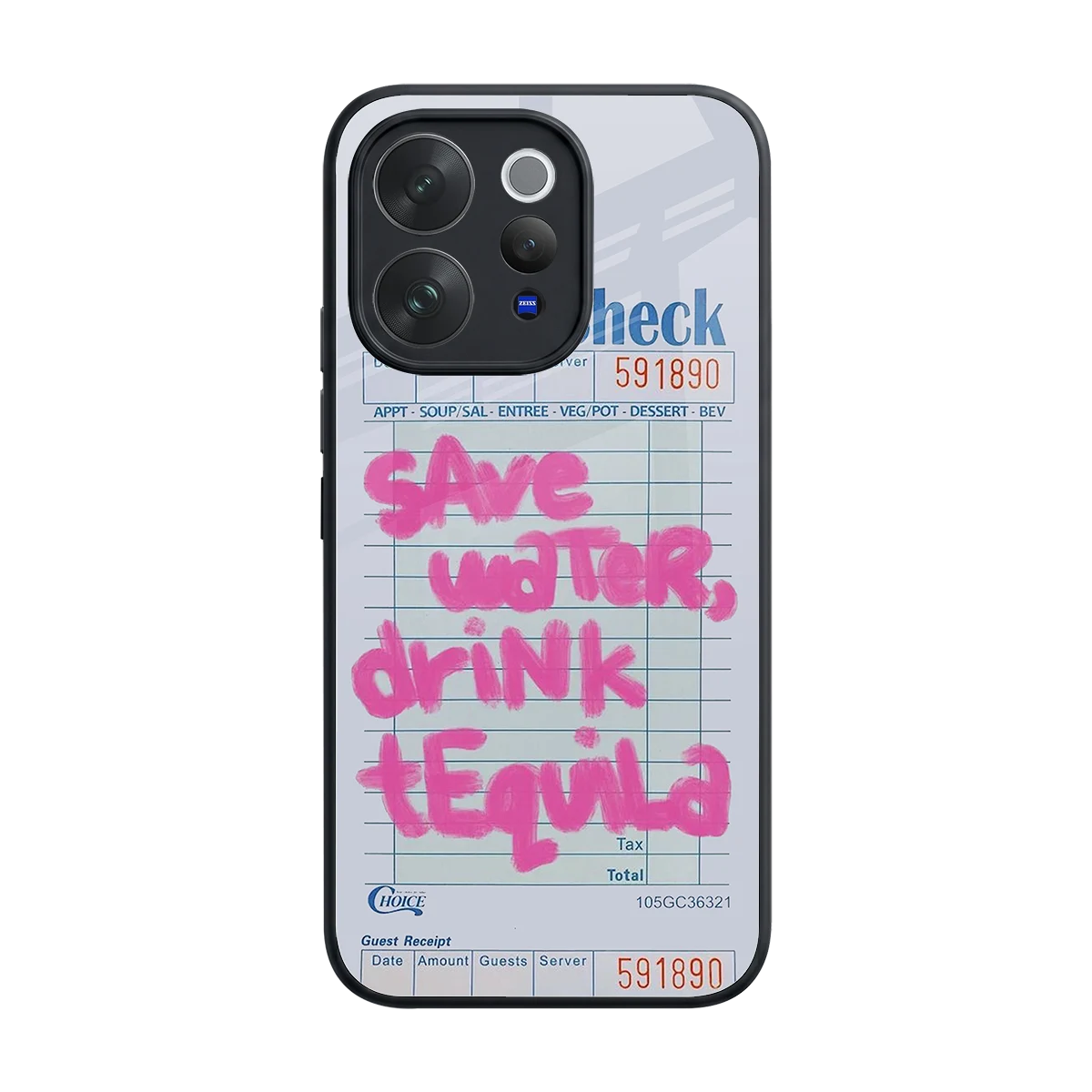 Tequila Tales back phone cover | glass case for vivo v70