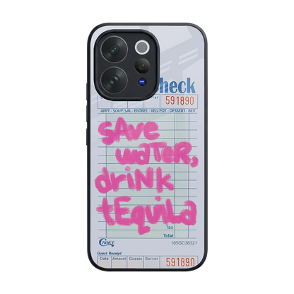 Tequila Tales back phone cover | glass case for vivo v70 elite