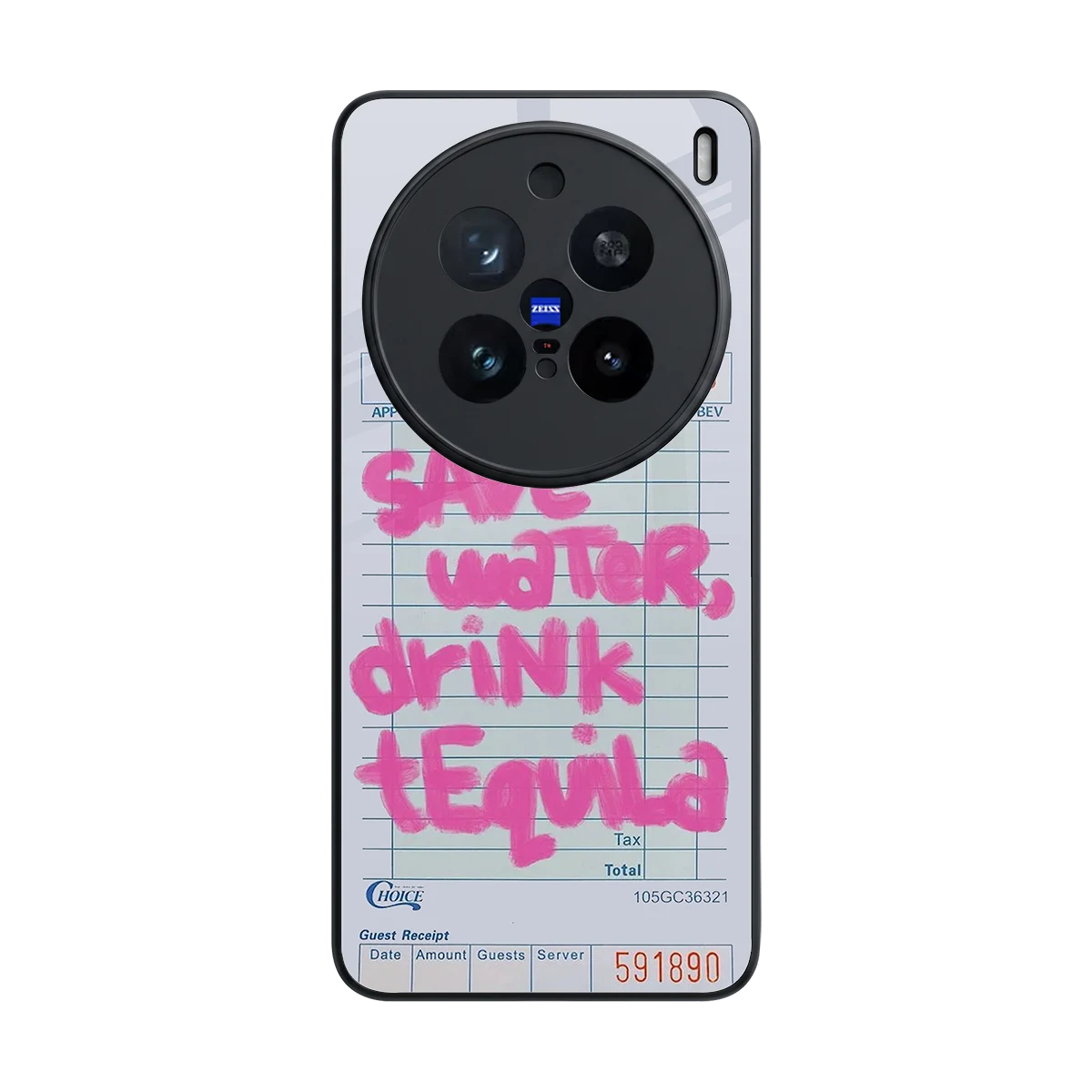 Tequila Tales back phone cover | glass case for vivo x200 pro