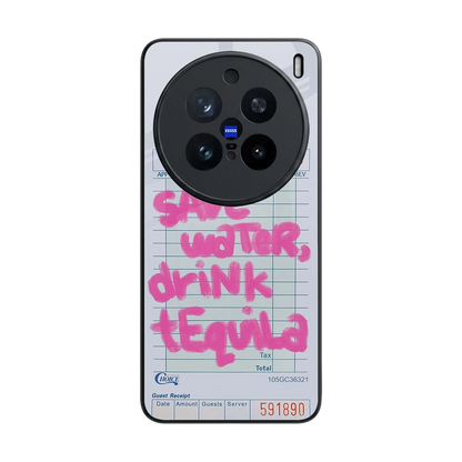 Tequila Tales back phone cover | glass case for vivo x200 pro