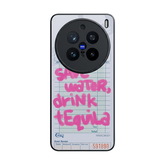 Tequila Tales back phone cover | glass case for vivo x200 pro