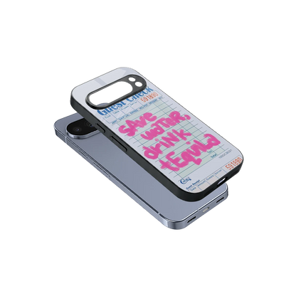 Tequila Tales sleek google pixel 10 pro cover with tempered glass back and TPU edges