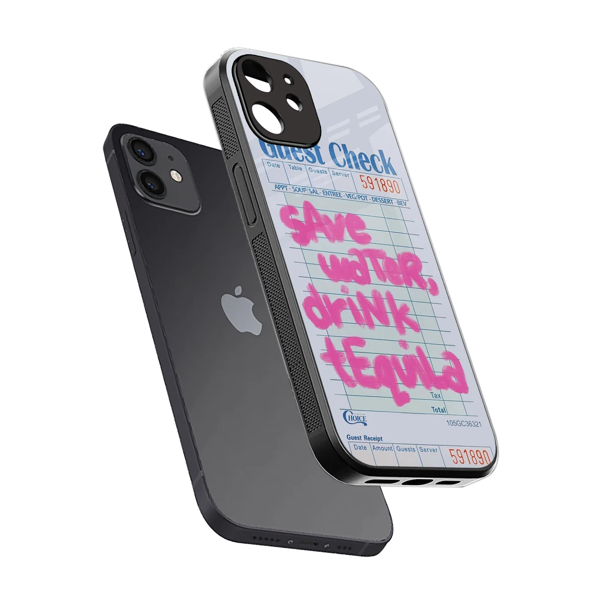 Tequila Tales sleek iphone 12 cover with tempered glass back and TPU edges