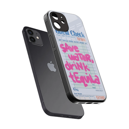 Tequila Tales sleek iphone 12 cover with tempered glass back and TPU edges