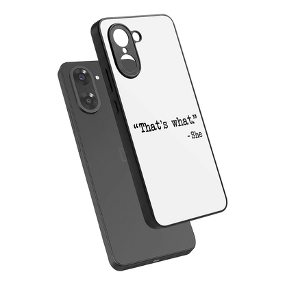 Thats What sleek oneplus nord ce5 5g cover with tempered glass back and TPU edges