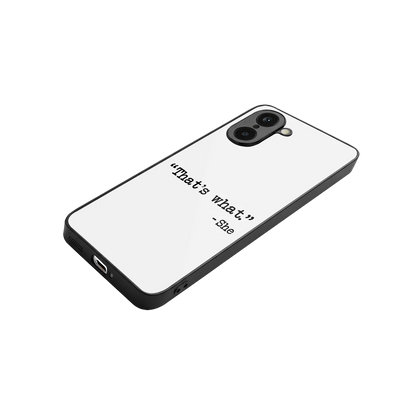 Thats What stylish phone case for oneplus nord ce5 5g | glossy glass and slim fit