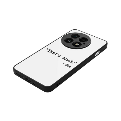 Thats What stylish phone case for oneplus 13 | glossy glass and slim fit