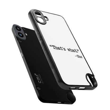 Thats What sleek cmf nothing phone 1 cover with tempered glass back and TPU edges