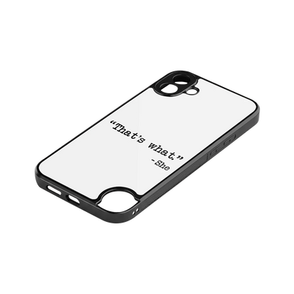 Thats What stylish phone case for cmf nothing phone 1 | glossy glass and slim fit