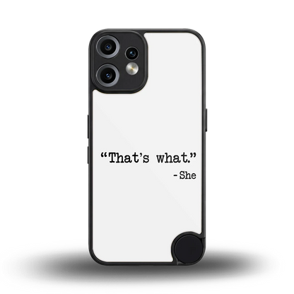 Thats What back phone cover | glass case for cmf nothing phone 2 pro