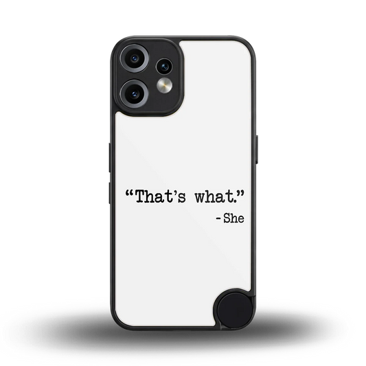 Thats What back phone cover | glass case for cmf nothing phone 2 pro