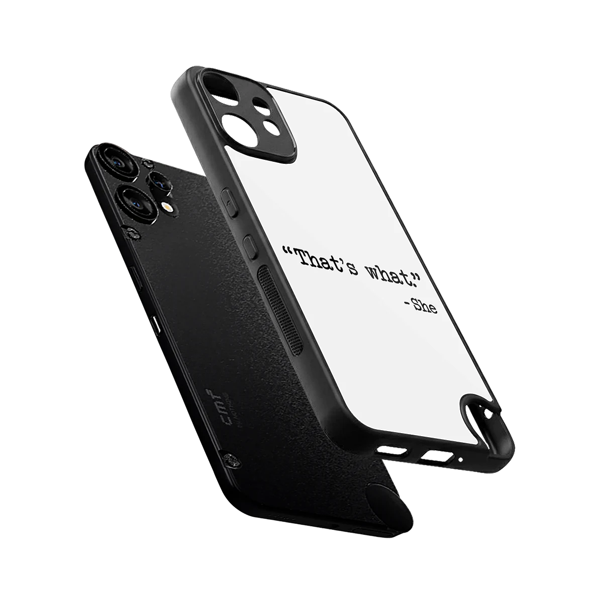 Thats What sleek cmf nothing phone 2 pro cover with tempered glass back and TPU edges