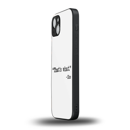Thats What iphone 13 mobile cover | shockproof glass phone case