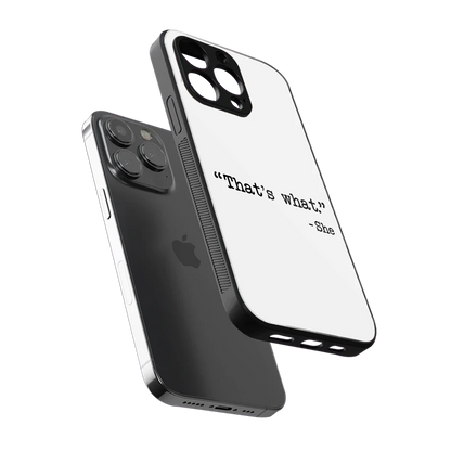 Thats What sleek iphone 15 pro max cover with tempered glass back and TPU edges