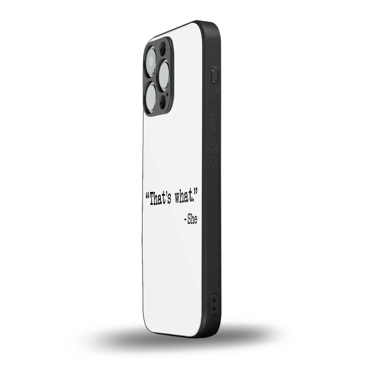 Thats What iphone 15 pro max mobile cover | shockproof glass phone case