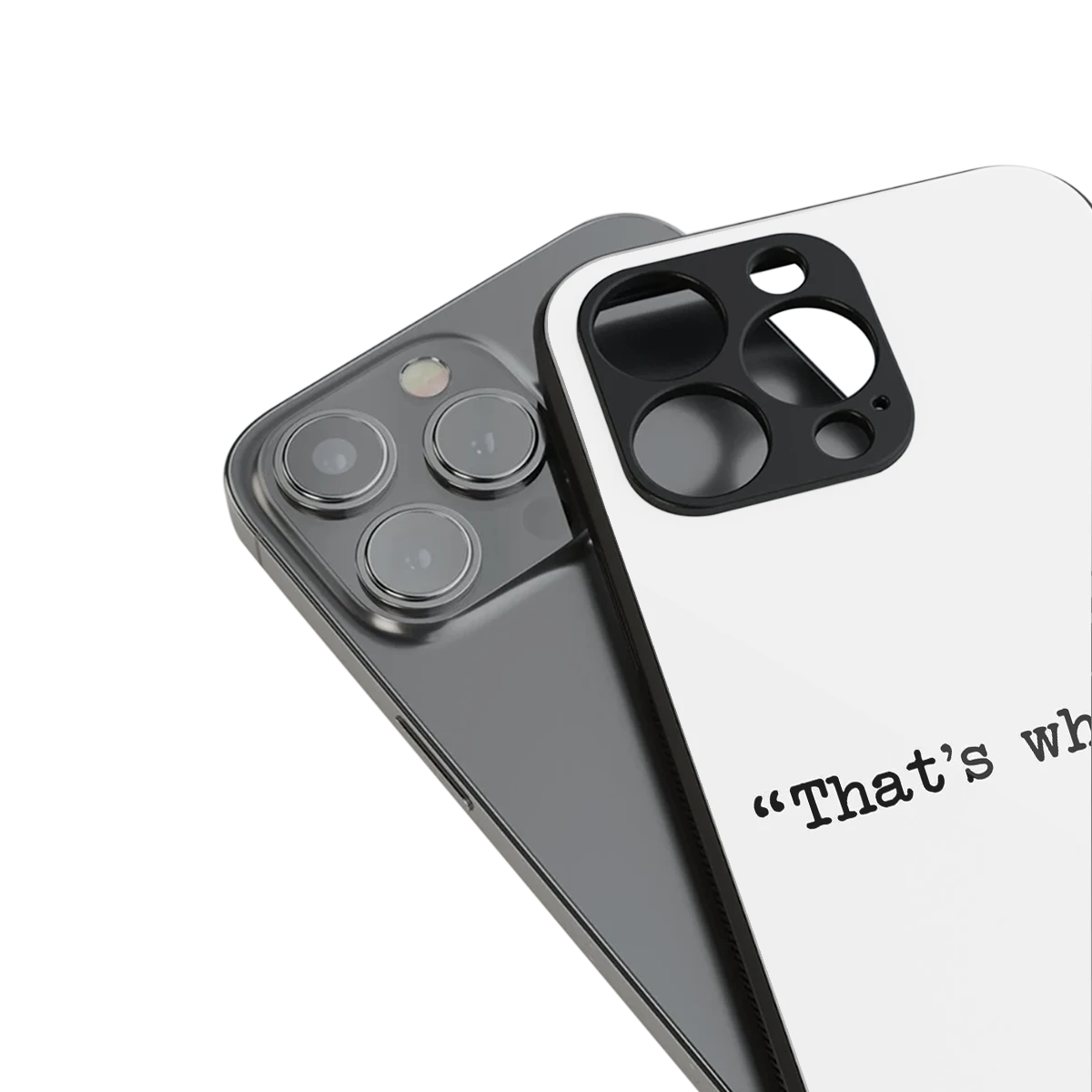 Thats What stylish phone case for iphone 15 pro | glossy glass and slim fit