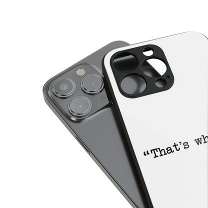 Thats What stylish phone case for iphone 15 pro | glossy glass and slim fit