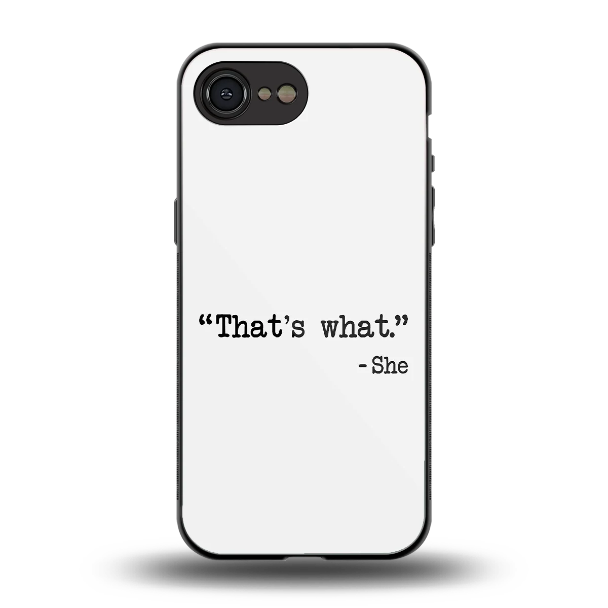 Thats What back phone cover | glass case for iphone 17e