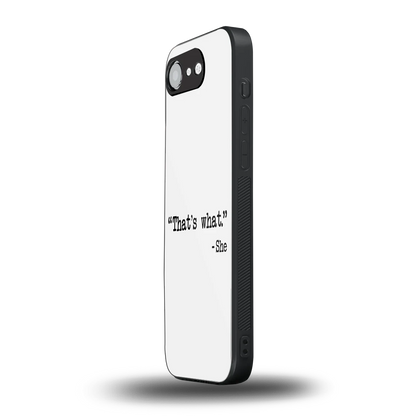 Thats What iphone 17e mobile cover | shockproof glass phone case