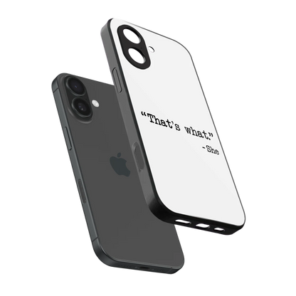 Thats What sleek iphone 17 cover with tempered glass back and TPU edges