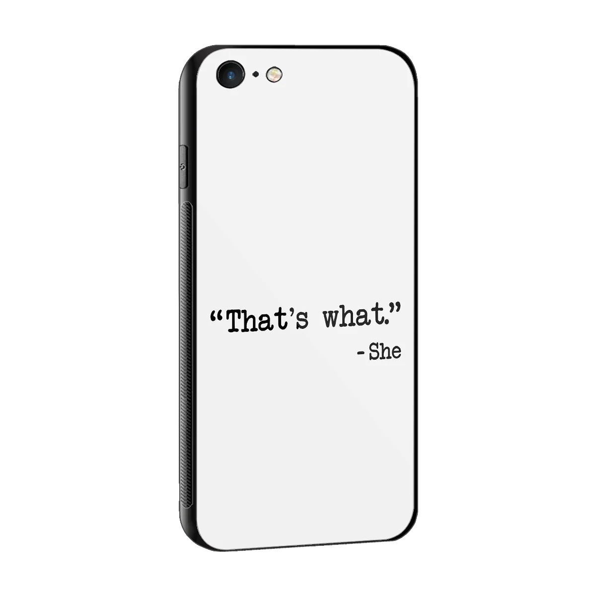 Thats What sleek iphone 6s plus cover with tempered glass back and TPU edges
