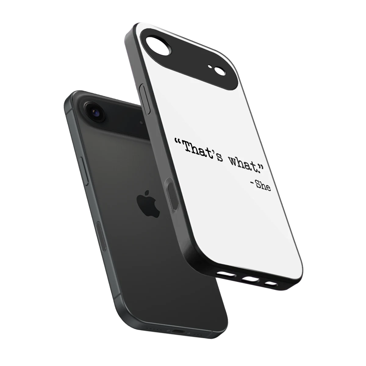 Thats What sleek iphone air cover with tempered glass back and TPU edges