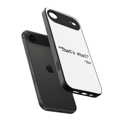 Thats What sleek iphone air cover with tempered glass back and TPU edges