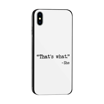 Thats What sleek iphone xs max cover with tempered glass back and TPU edges