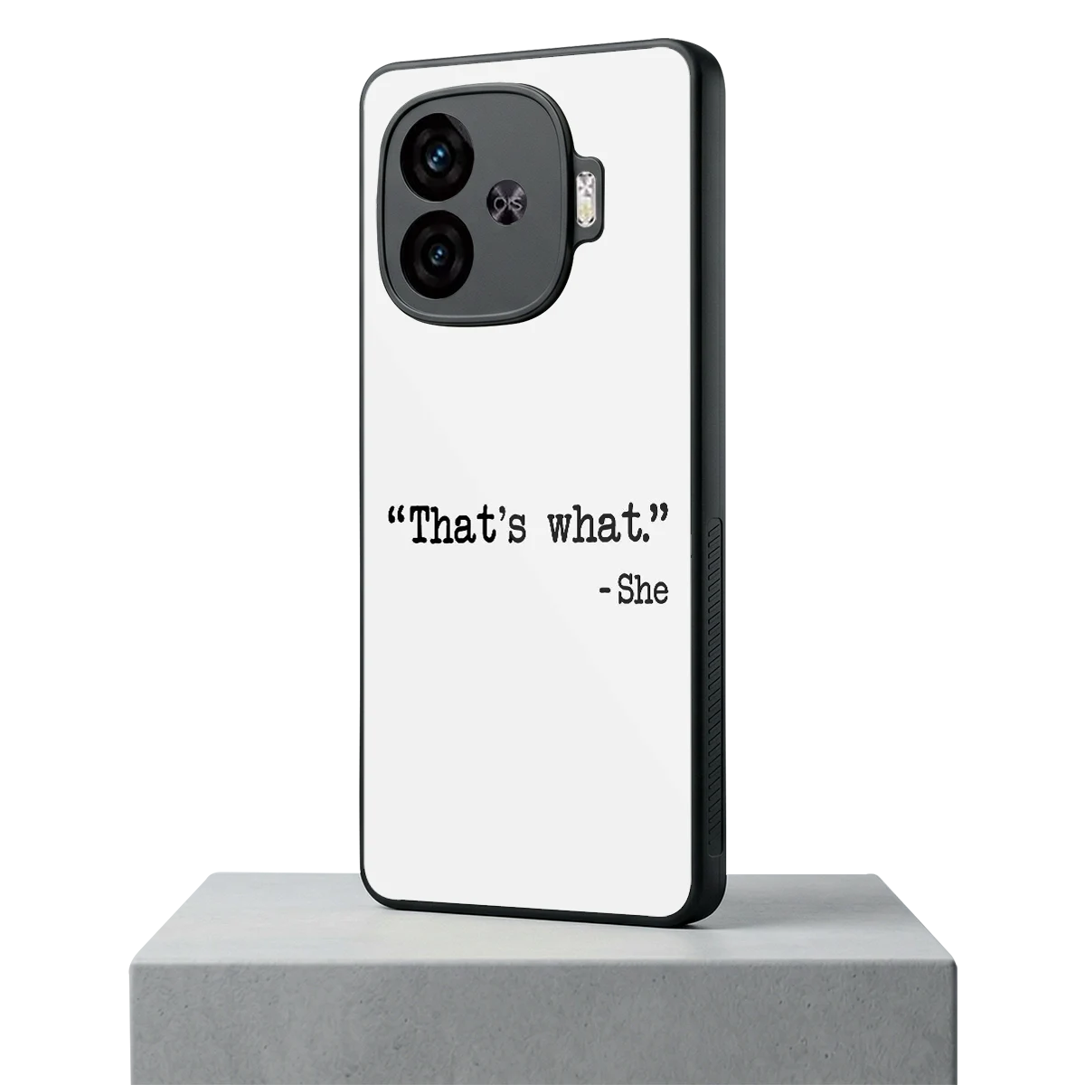 Thats What iqoo neo 10r 5g mobile cover | shockproof glass phone case