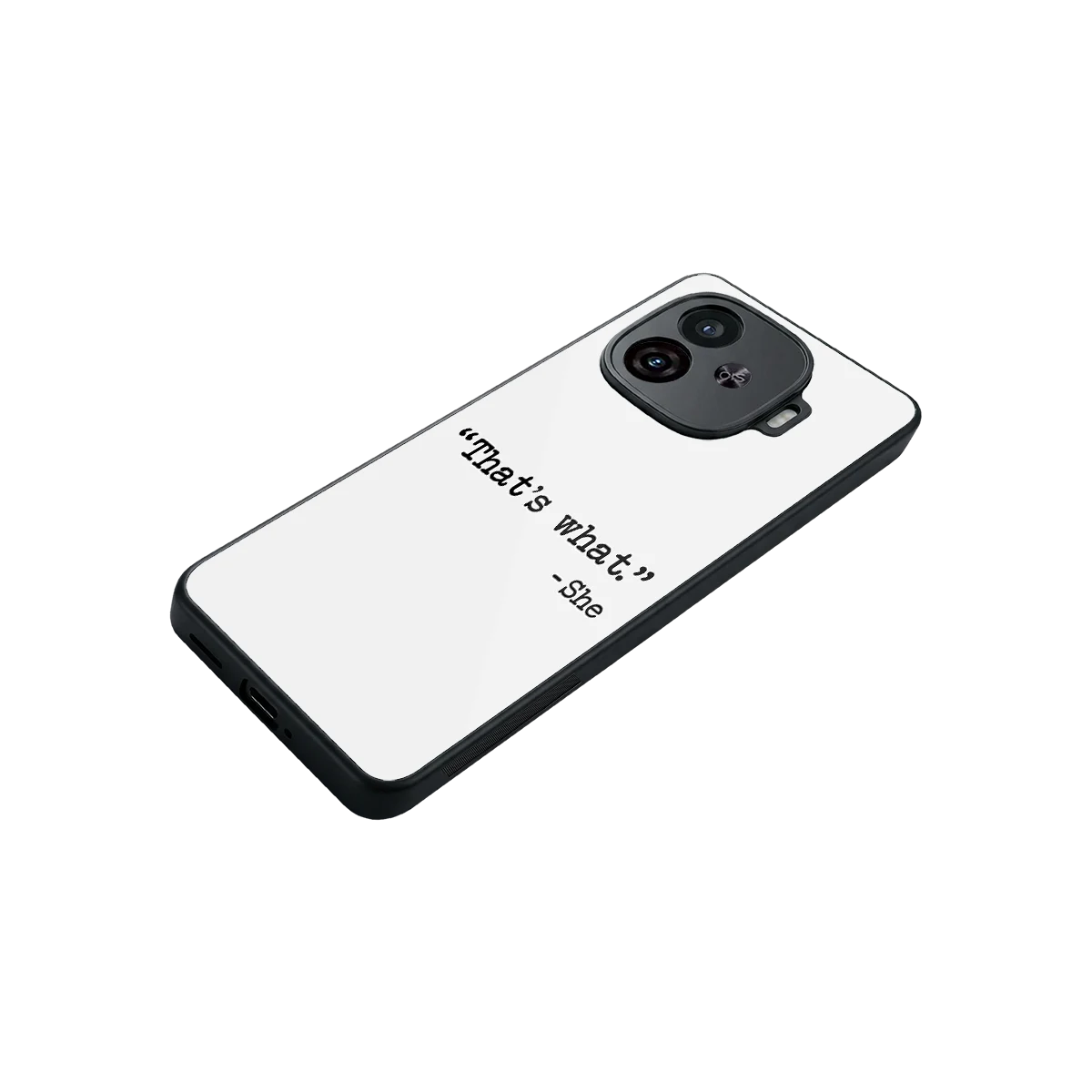 Thats What stylish phone case for iqoo neo 10r 5g | glossy glass and slim fit