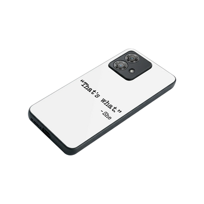 Thats What stylish phone case for motorola edge 40 neo 5g | glossy glass and slim fit