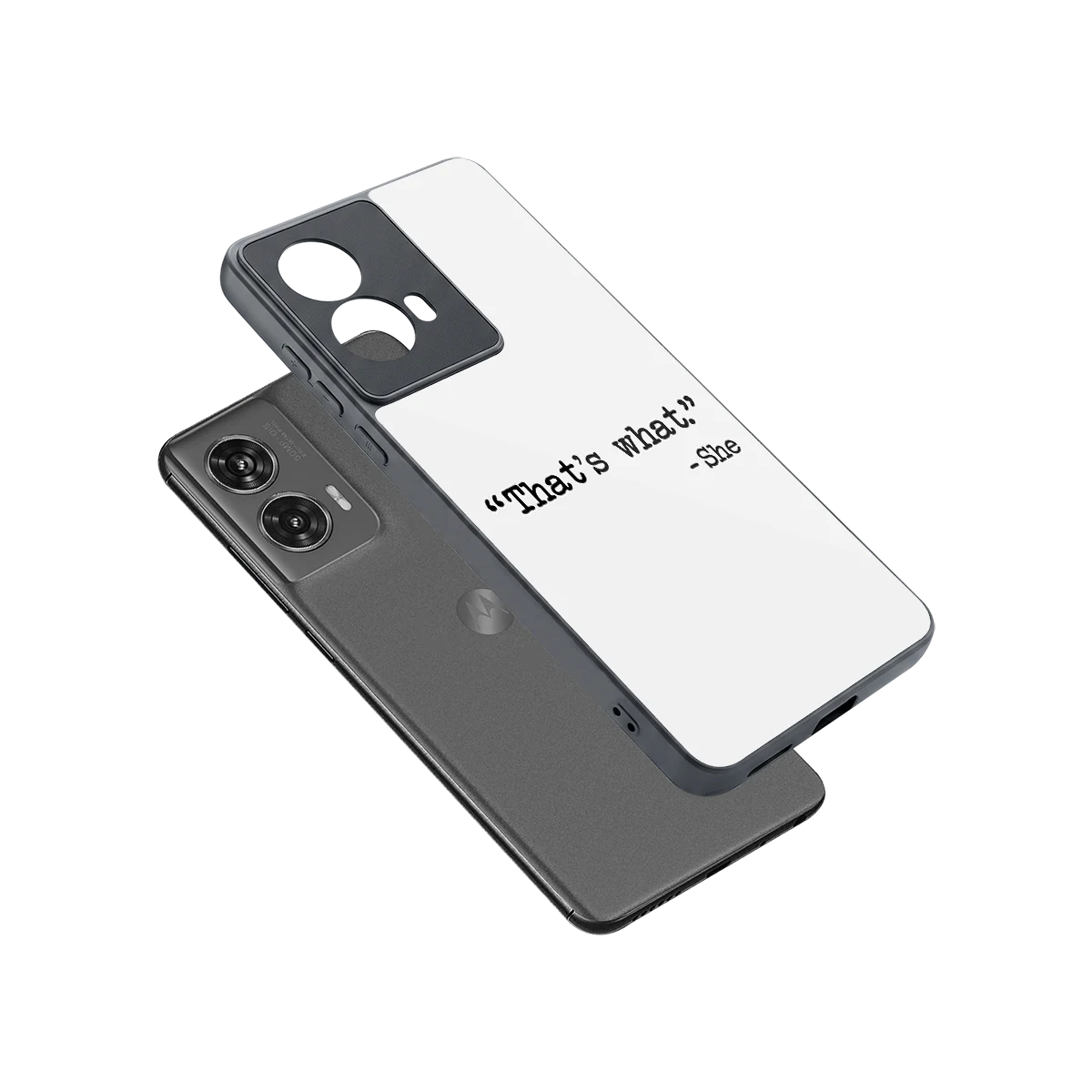 Thats What sleek motorola edge 50 fusion cover with tempered glass back and TPU edges