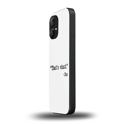 Thats What nothing phone 1 mobile cover | shockproof glass phone case