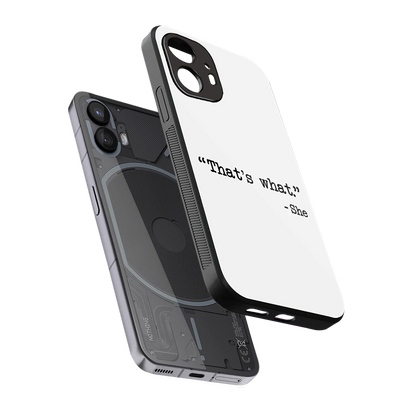 Thats What sleek nothing phone 2 cover with tempered glass back and TPU edges