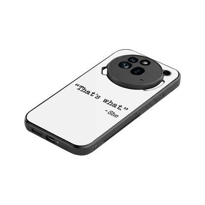 Thats What stylish phone case for nothing phone 3a pro | glossy glass and slim fit