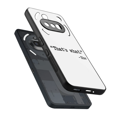 Thats What sleek nothing phone 3a cover with tempered glass back and TPU edges