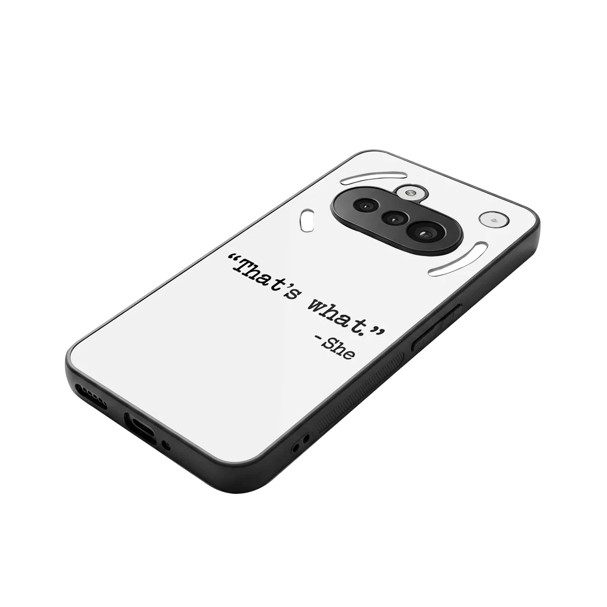 Thats What stylish phone case for nothing phone 3a | glossy glass and slim fit