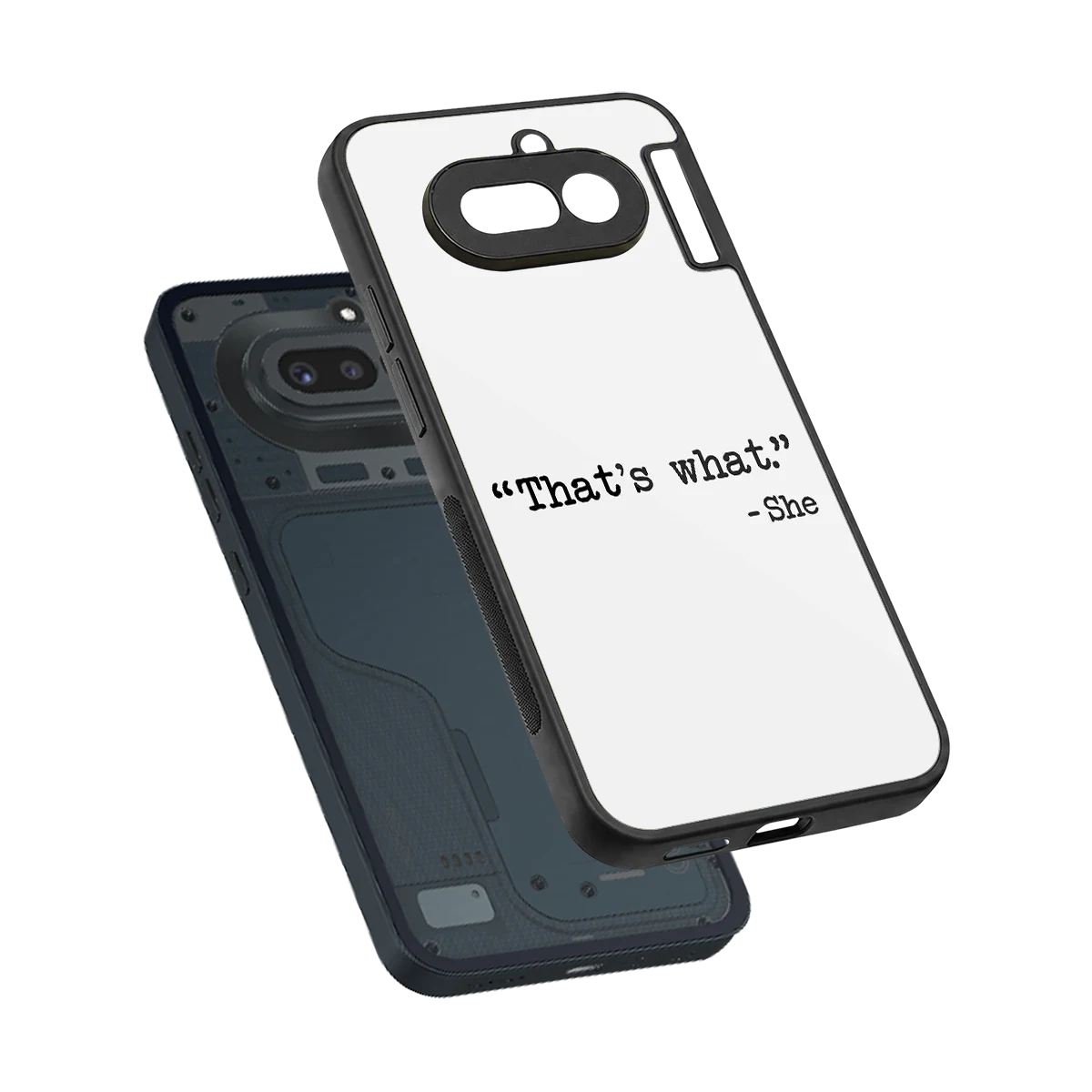 Thats What sleek nothing phone 4a cover with tempered glass back and TPU edges