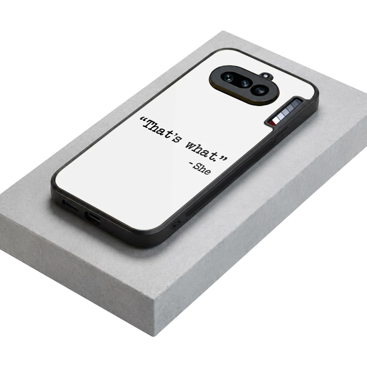 Thats What stylish phone case for nothing phone 4a | glossy glass and slim fit