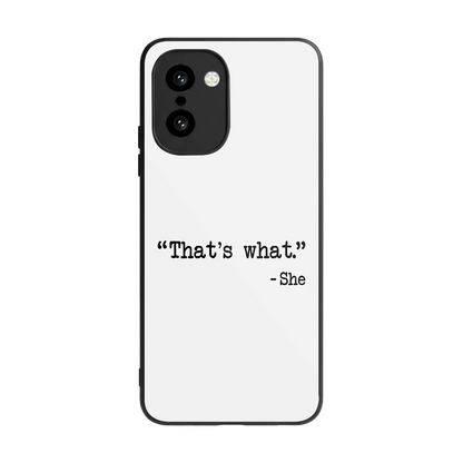 Thats What back phone cover | glass case for oneplus 15r